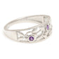 Anillo de Plata con Amatista de Brasil