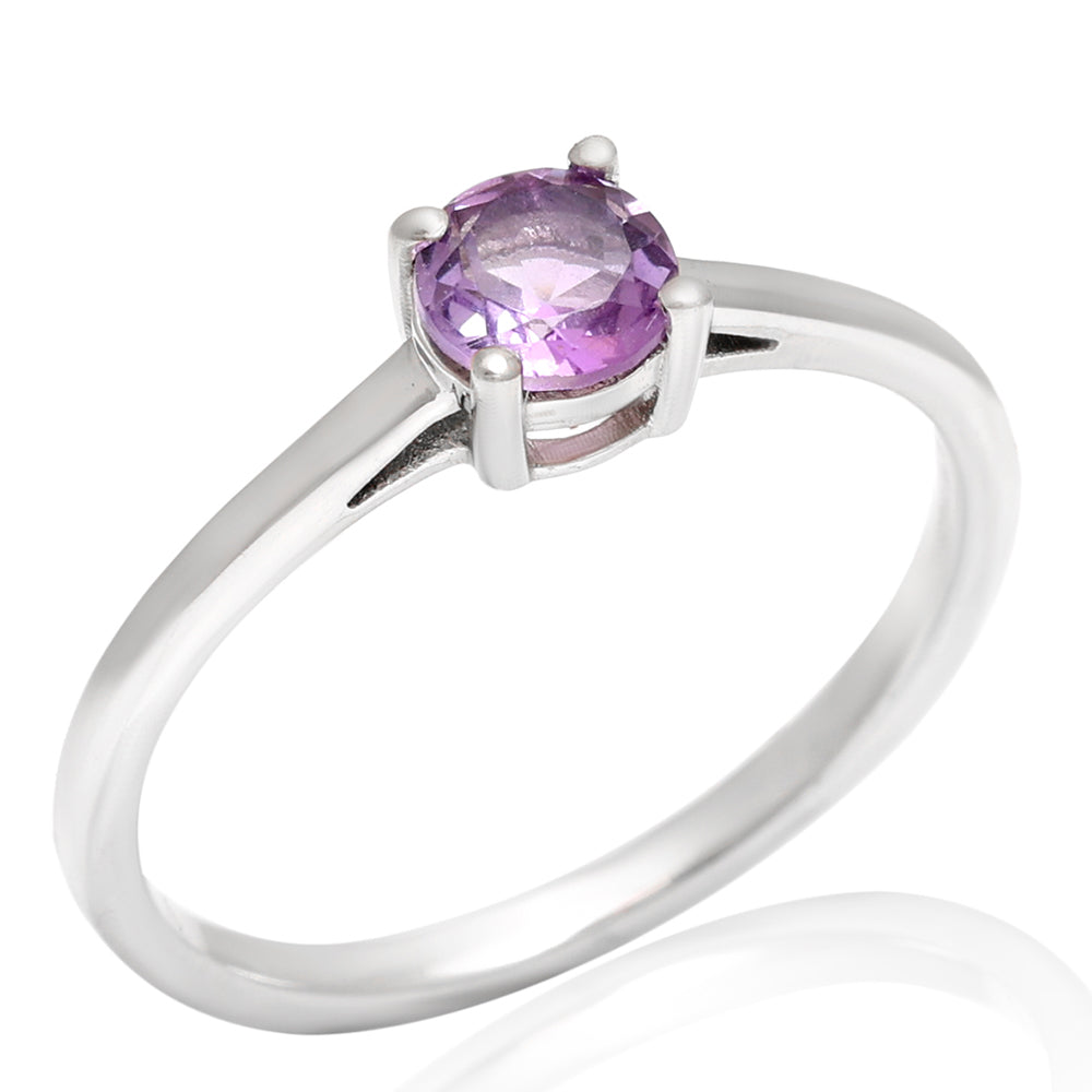 Anillo de Plata con Amatista de Brasil 8 