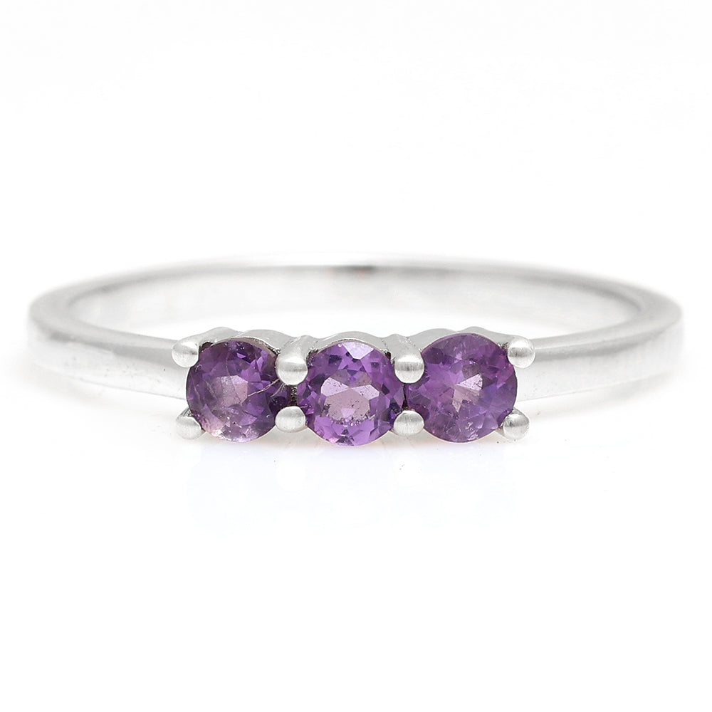 Anillo de Plata con Amatista de Brasil 6 