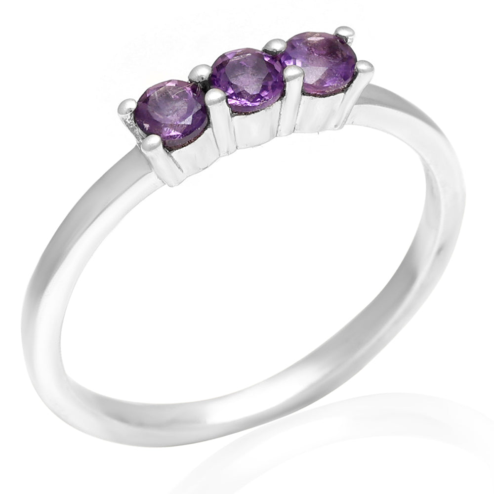 Anillo de Plata con Amatista de Brasil 3 