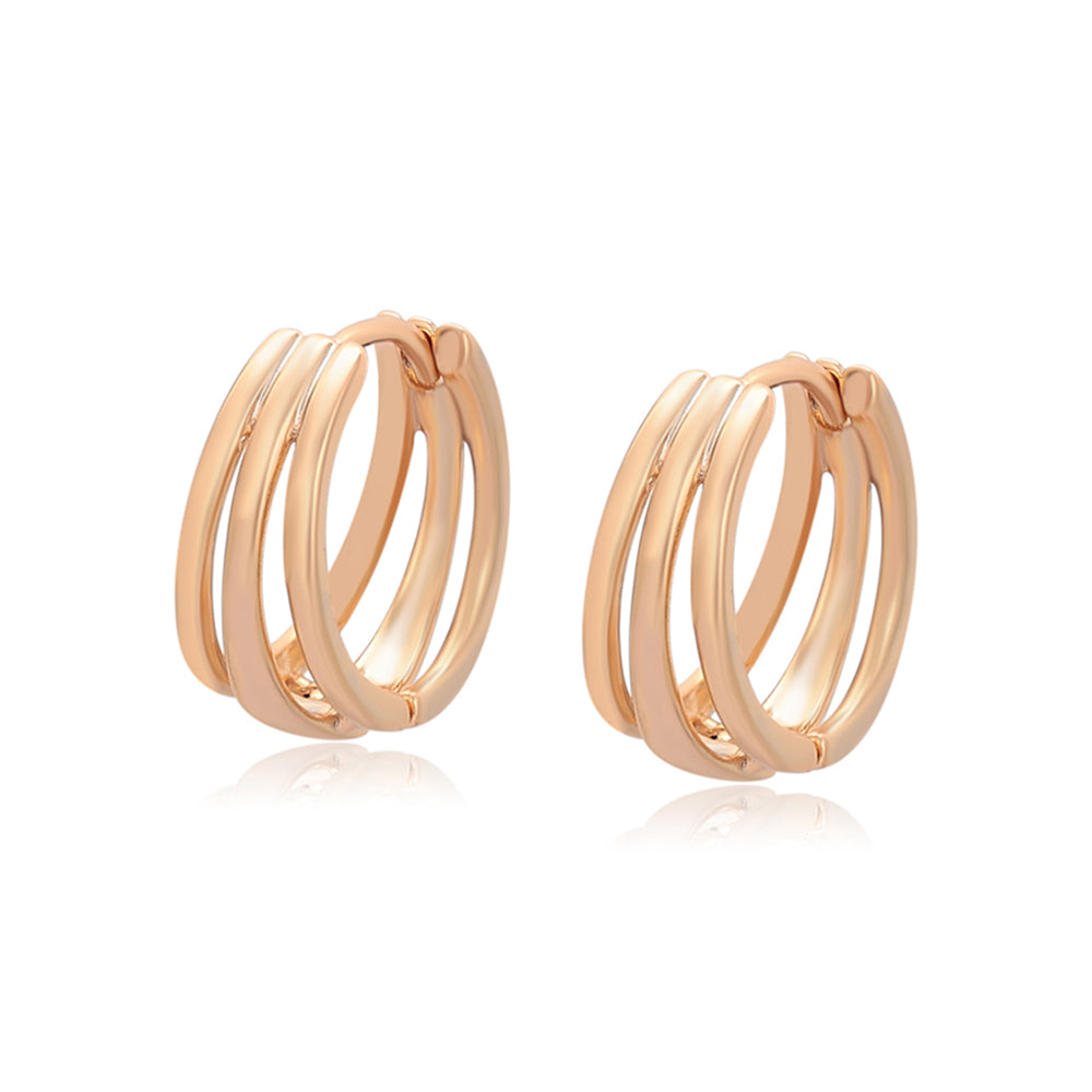 Pendientes de Aleación Bañado en Oro 1 