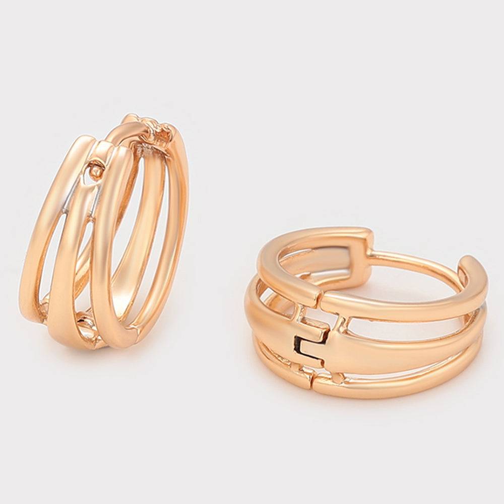 Pendientes de Aleación Bañado en Oro 5 