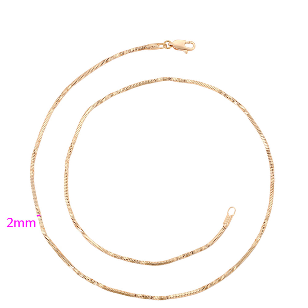 Cadena de Aleación Bañado en Oro ( Collar ) 3 