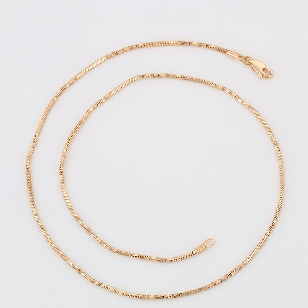 Cadena de Aleación Bañado en Oro ( Collar ) 4 