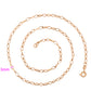 Cadena de Aleación Bañado en Oro ( Collar )