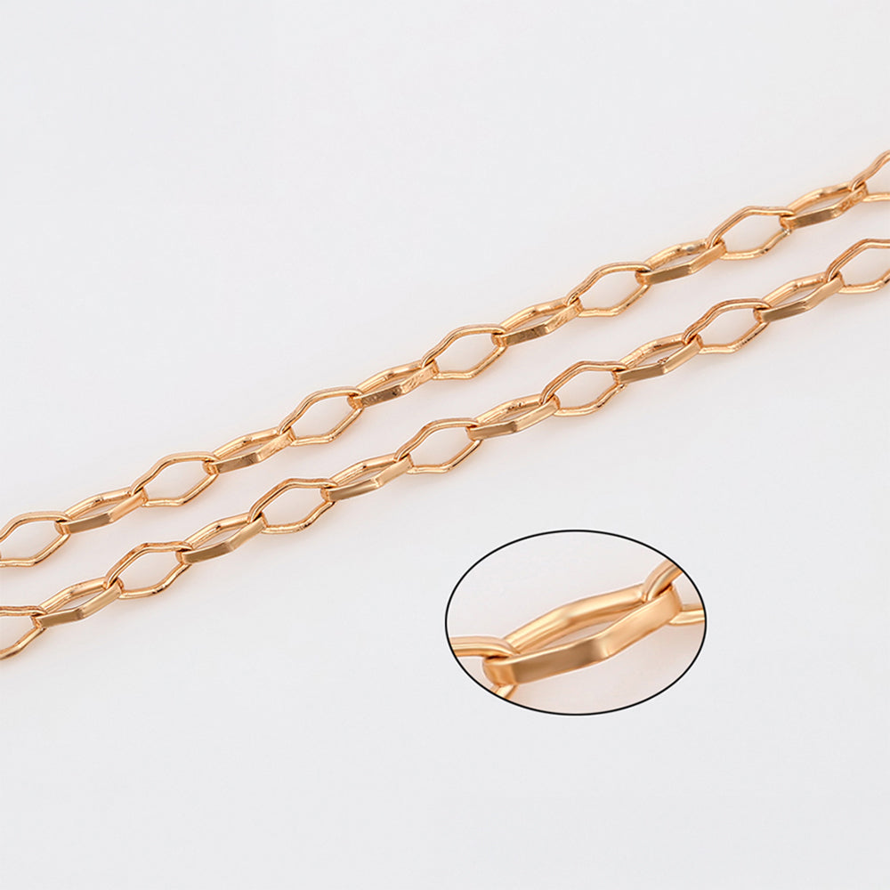 Cadena de Aleación Bañado en Oro ( Collar ) 5 