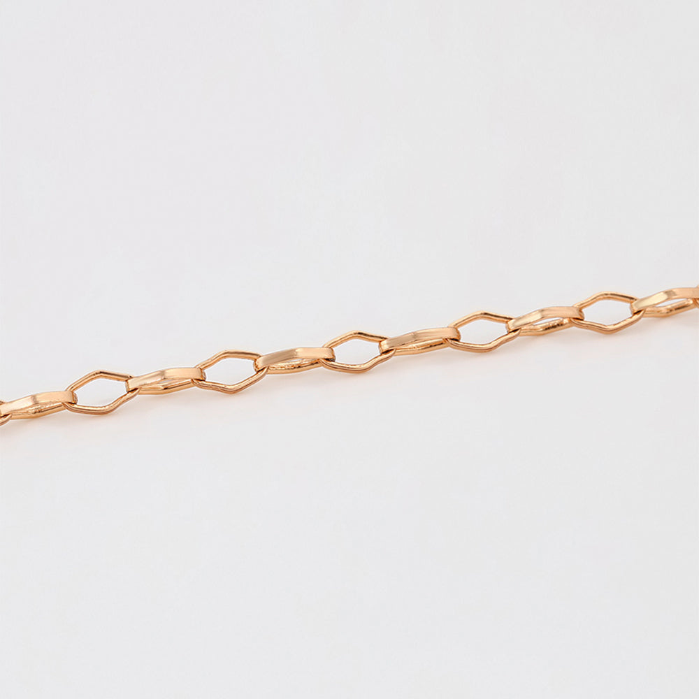 Cadena de Aleación Bañado en Oro ( Collar ) 6 