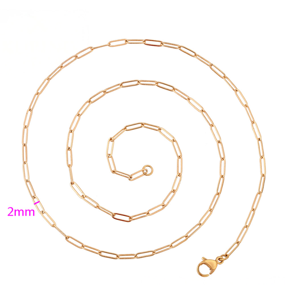 Cadena de Aleación Bañado en Oro ( Collar )