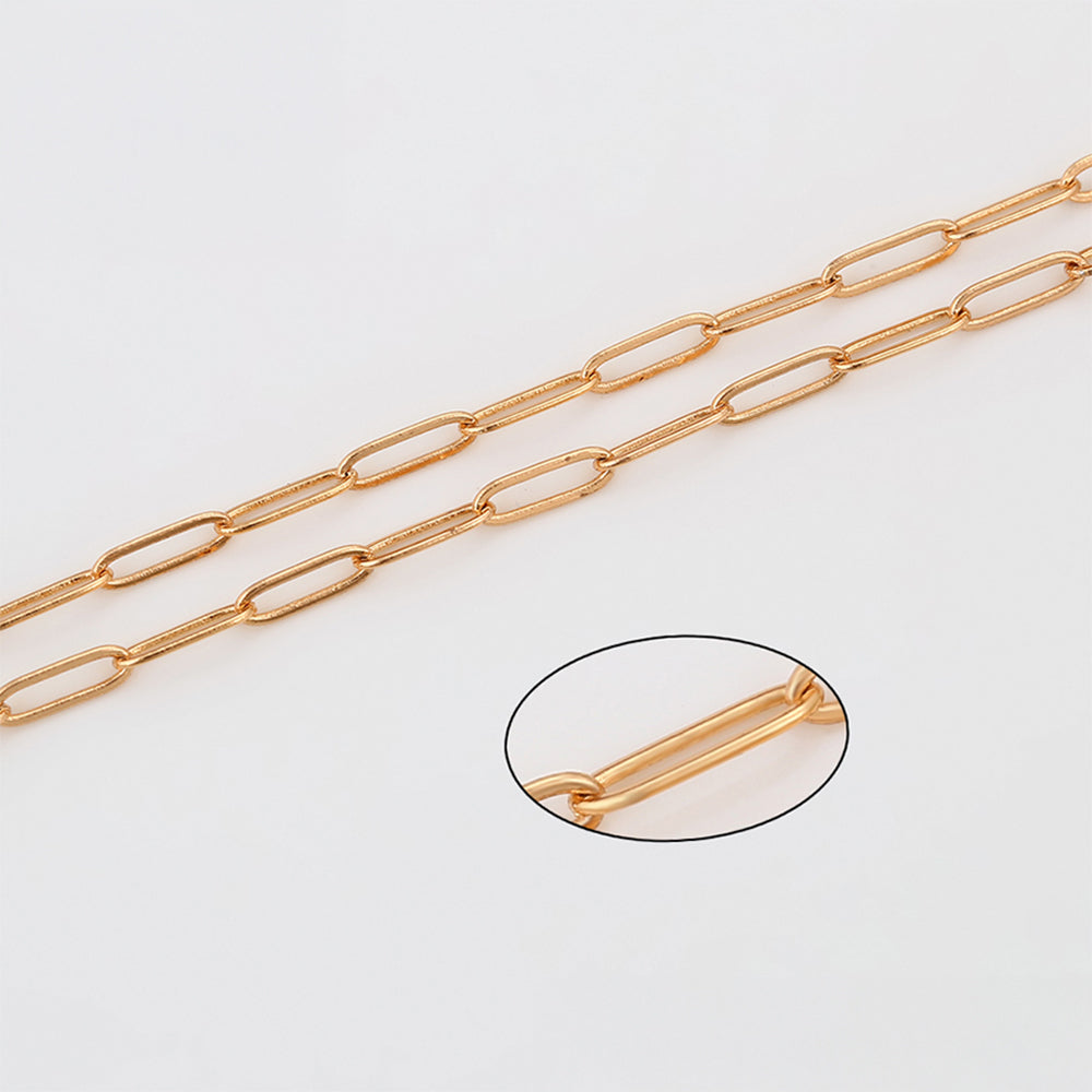 Cadena de Aleación Bañado en Oro ( Collar )