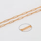 Cadena de Aleación Bañado en Oro ( Collar )