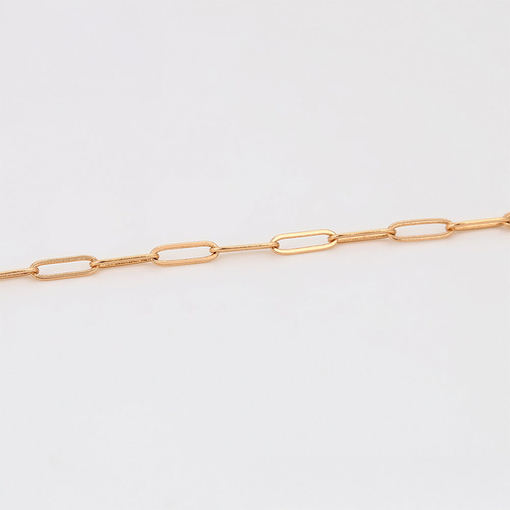 Cadena de Aleación Bañado en Oro ( Collar )