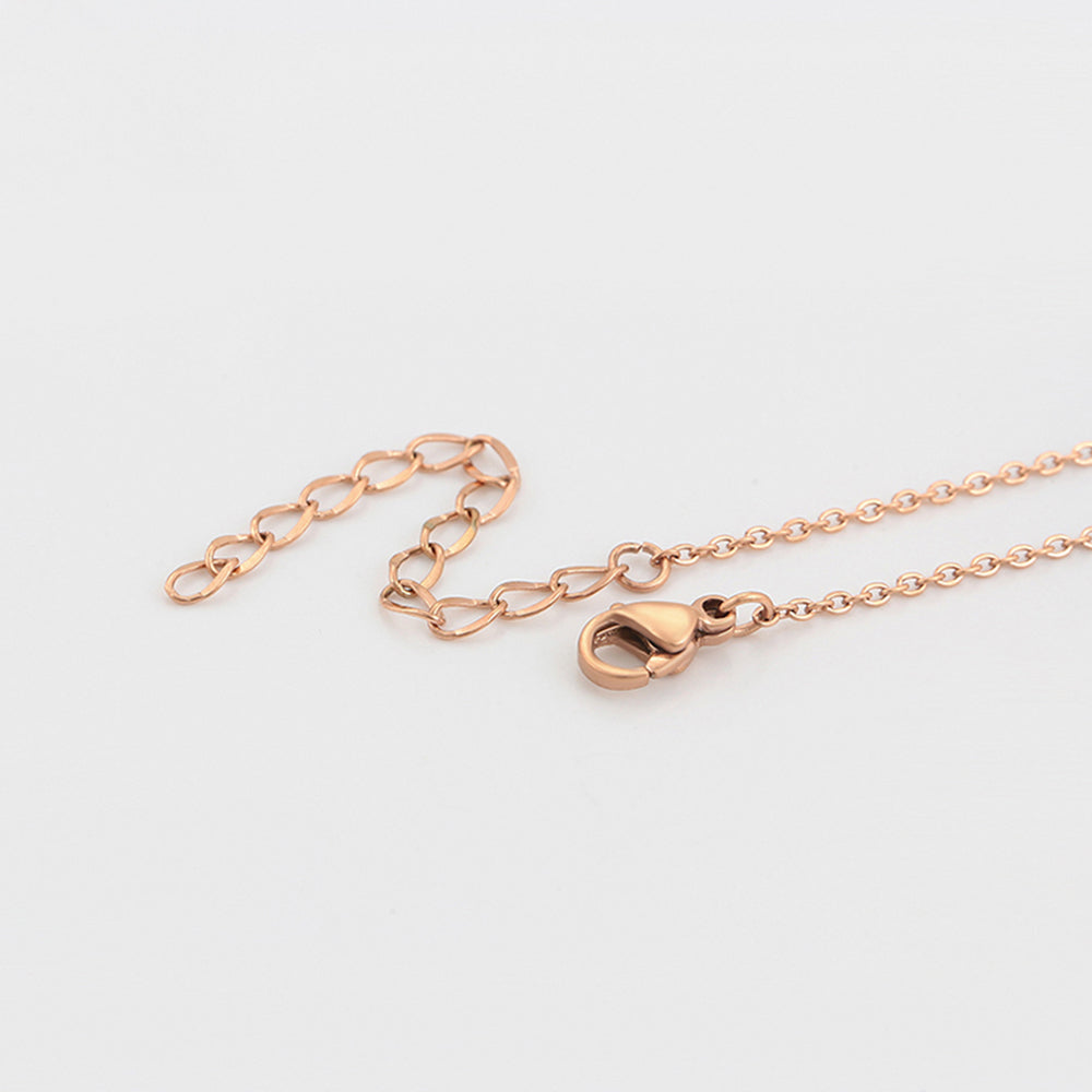 Collar de Aleación Bañado en Oro con Cristal Emporia® Rosa