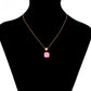 Collar de Aleación Bañado en Oro con Cristal Emporia® Rosa