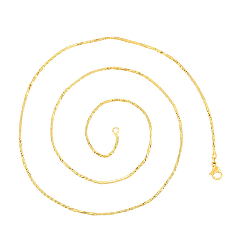 Cadena de Aleación Bañado en Oro ( Collar )