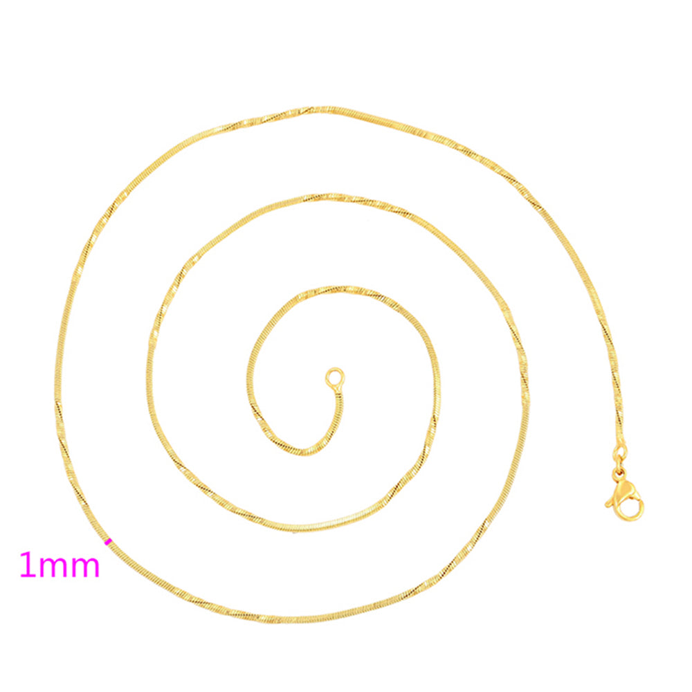 Cadena de Aleación Bañado en Oro ( Collar )