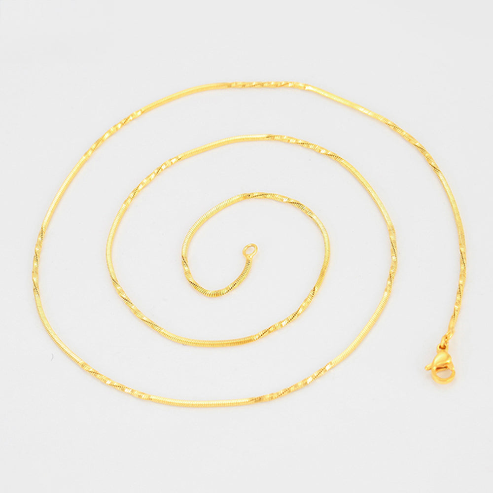 Cadena de Aleación Bañado en Oro ( Collar )