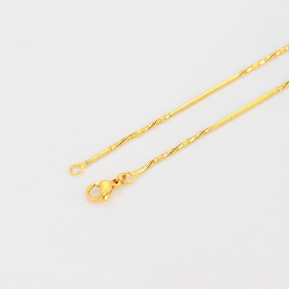 Cadena de Aleación Bañado en Oro ( Collar )