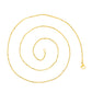 Cadena de Aleación Bañado en Oro ( Collar )