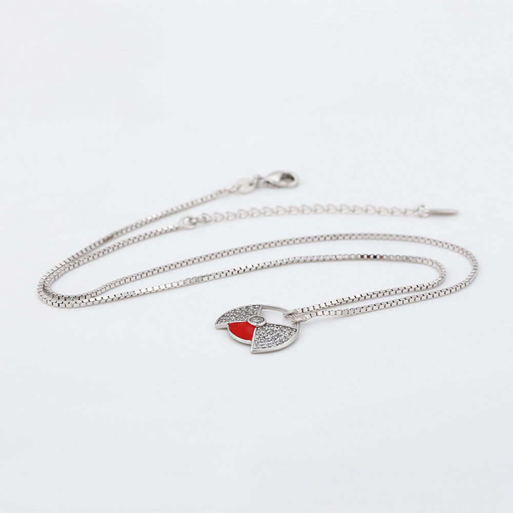 Collar de Aleación Bañado en Oro con Cristal Emporia® Rojo 3 