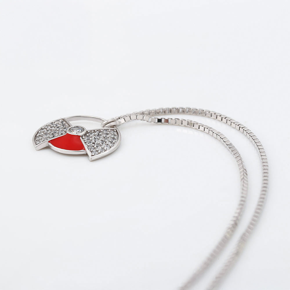 Collar de Aleación Bañado en Oro con Cristal Emporia® Rojo