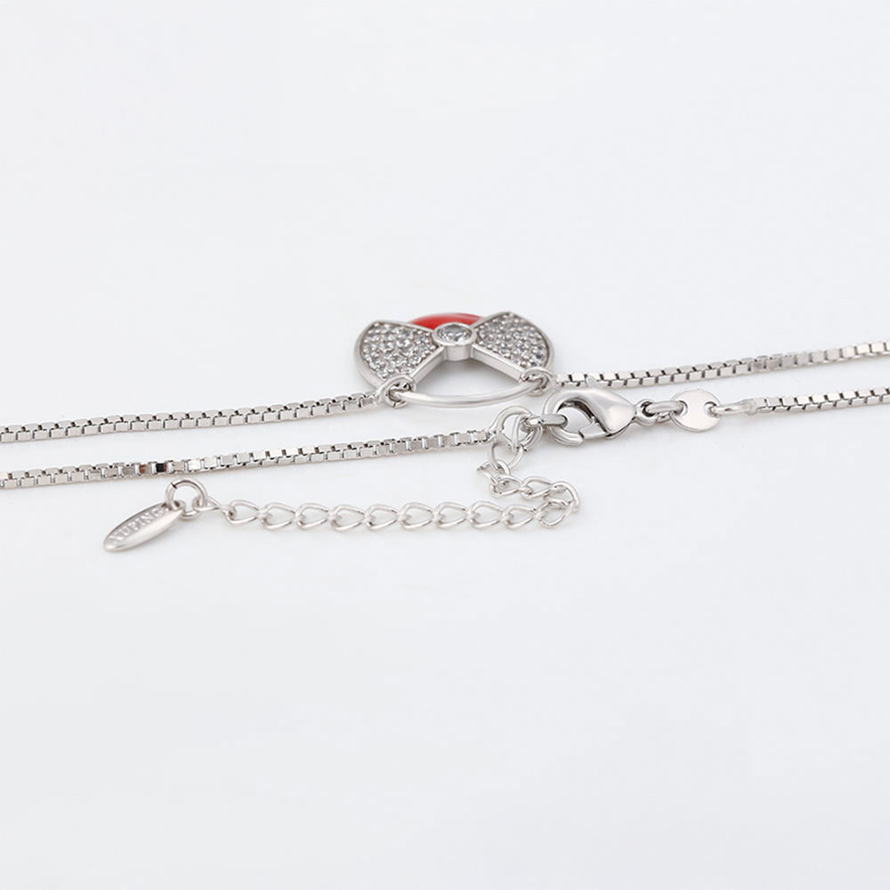 Collar de Aleación Bañado en Oro con Cristal Emporia® Rojo 6 