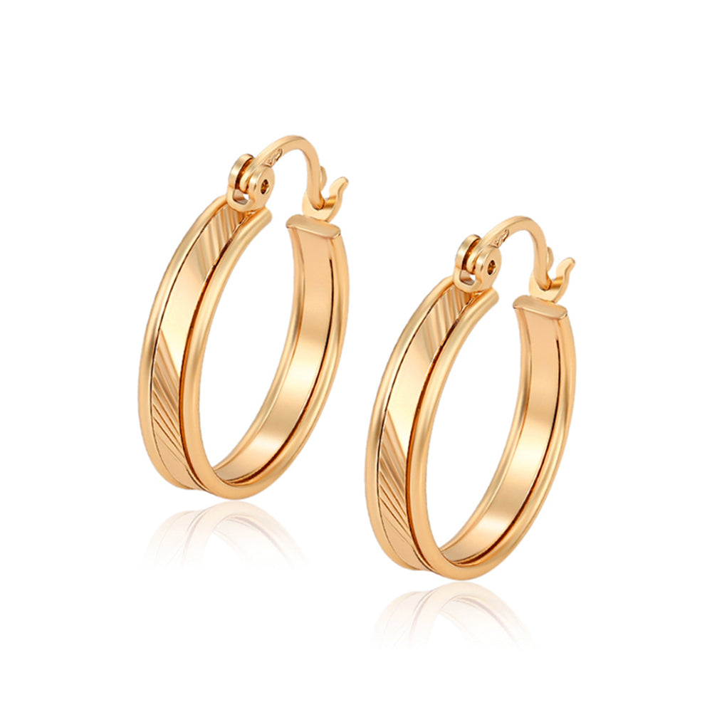 Pendientes de Aleación Bañado en Oro 1 