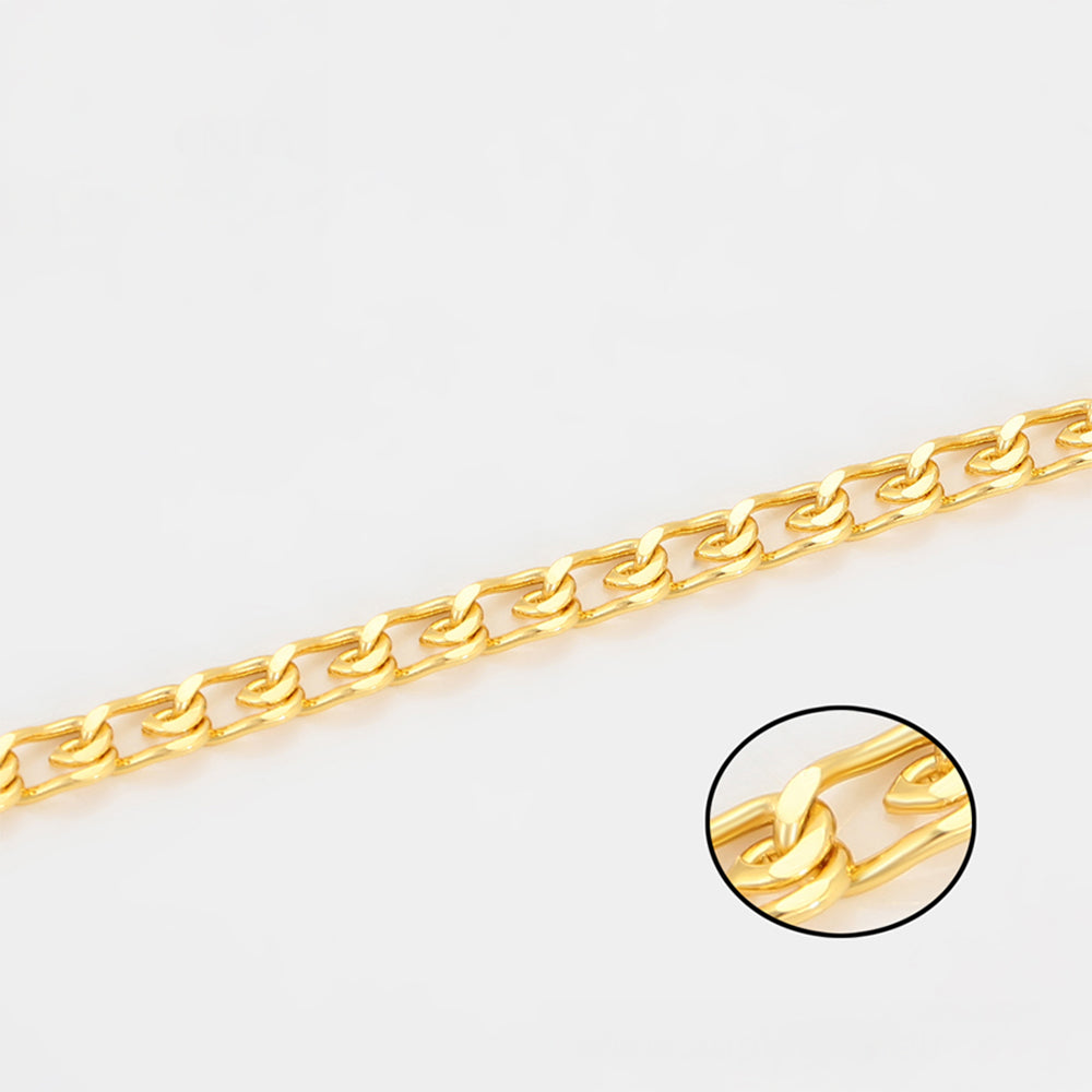 Collar de Aleación Bañado en Oro