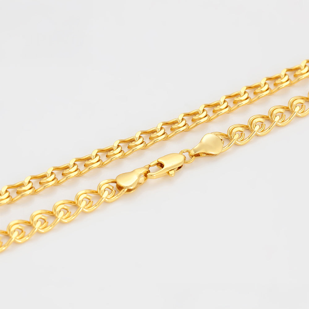 Collar de Aleación Bañado en Oro