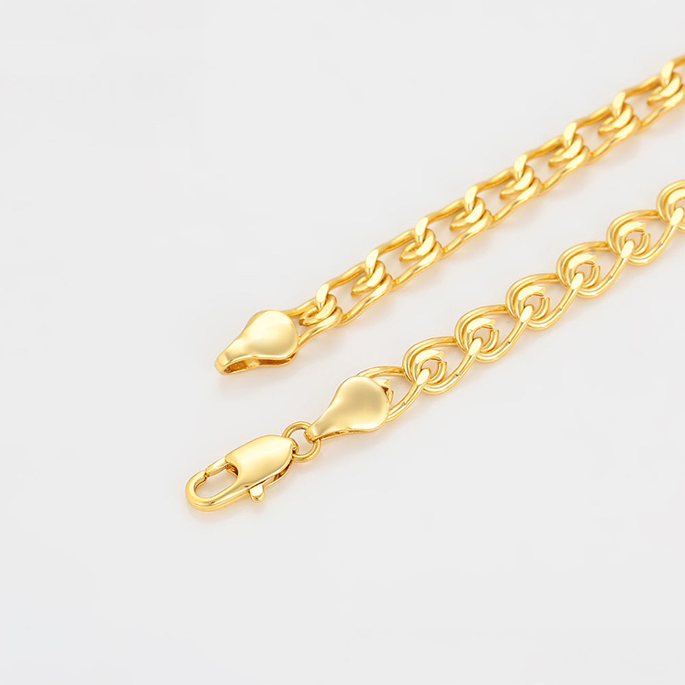 Collar de Aleación Bañado en Oro