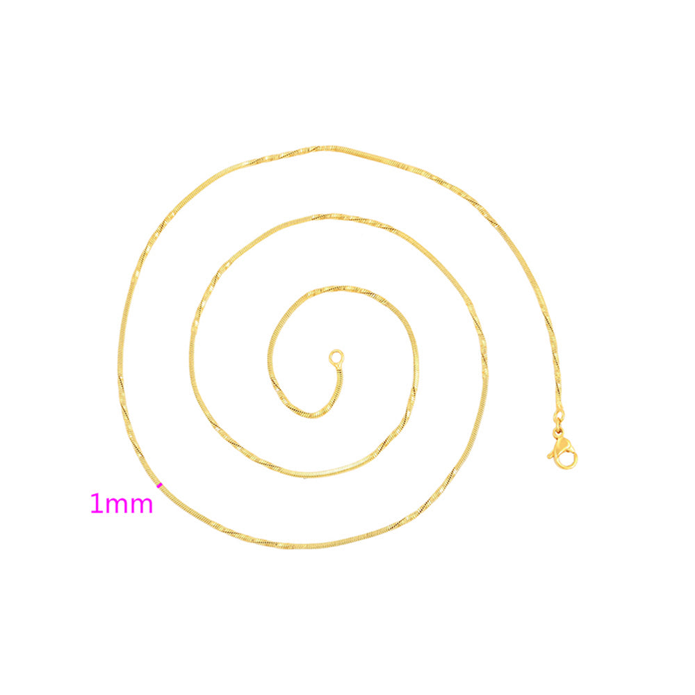 Collar de Aleación Bañado en Oro 2 