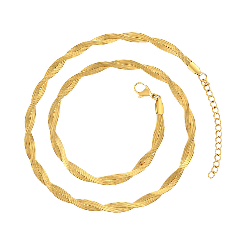 Collar de Aleación Bañado en Oro