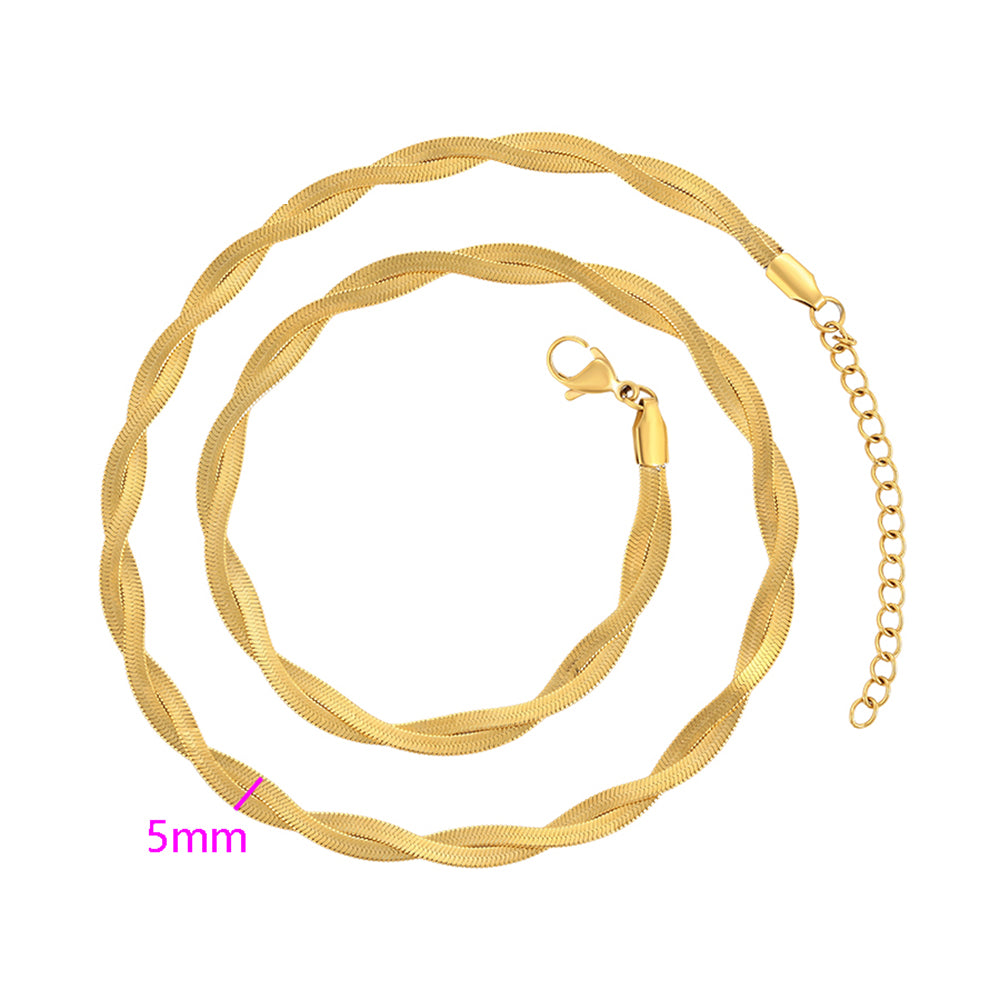 Collar de Aleación Bañado en Oro 3 