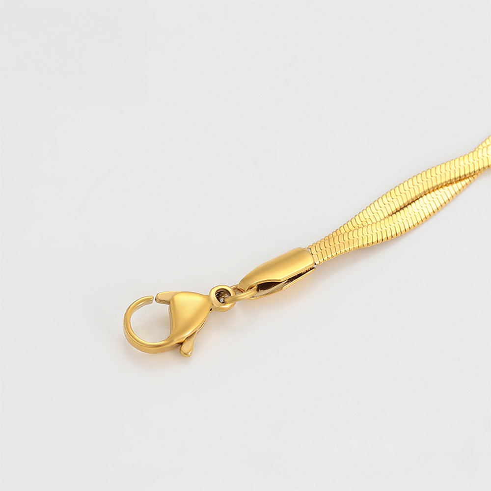 Collar de Aleación Bañado en Oro 9 