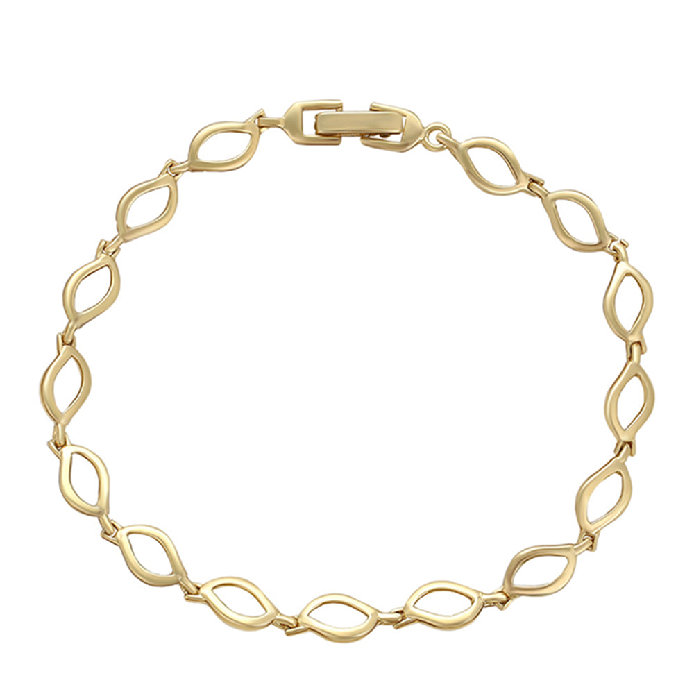 Pulsera de Aleación Bañado en Oro 1 