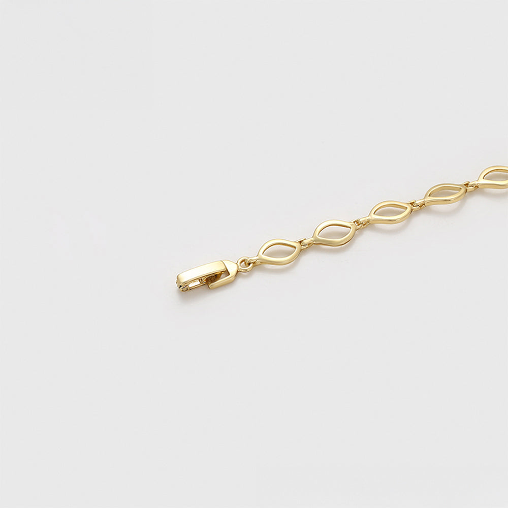 Pulsera de Aleación Bañado en Oro
