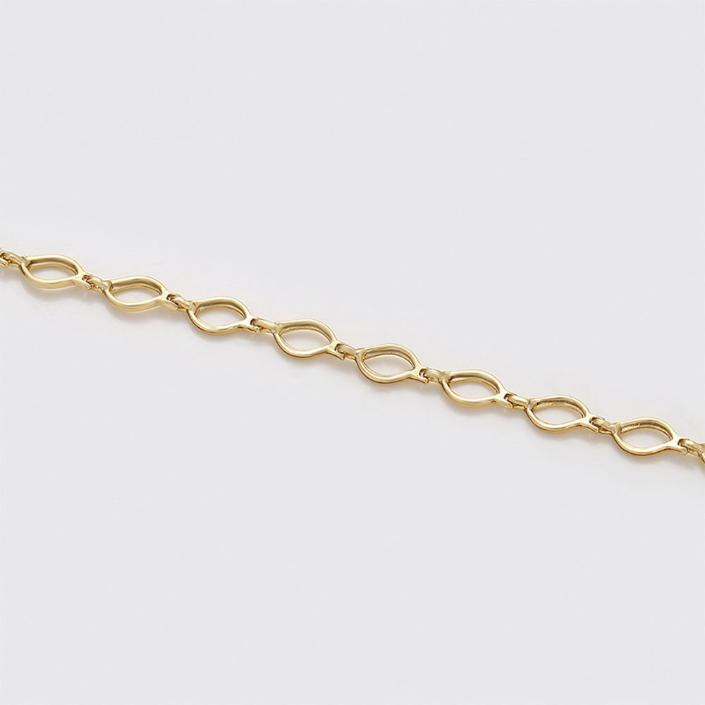 Pulsera de Aleación Bañado en Oro