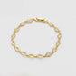 Pulsera de Aleación Bañado en Oro