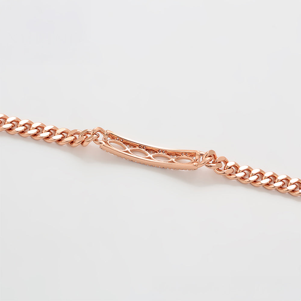 Pulsera de Aleación Bañado en Oro con Cristal Emporia® Blanco 8 