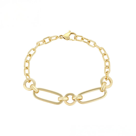 Pulsera de Aleación Bañado en Oro