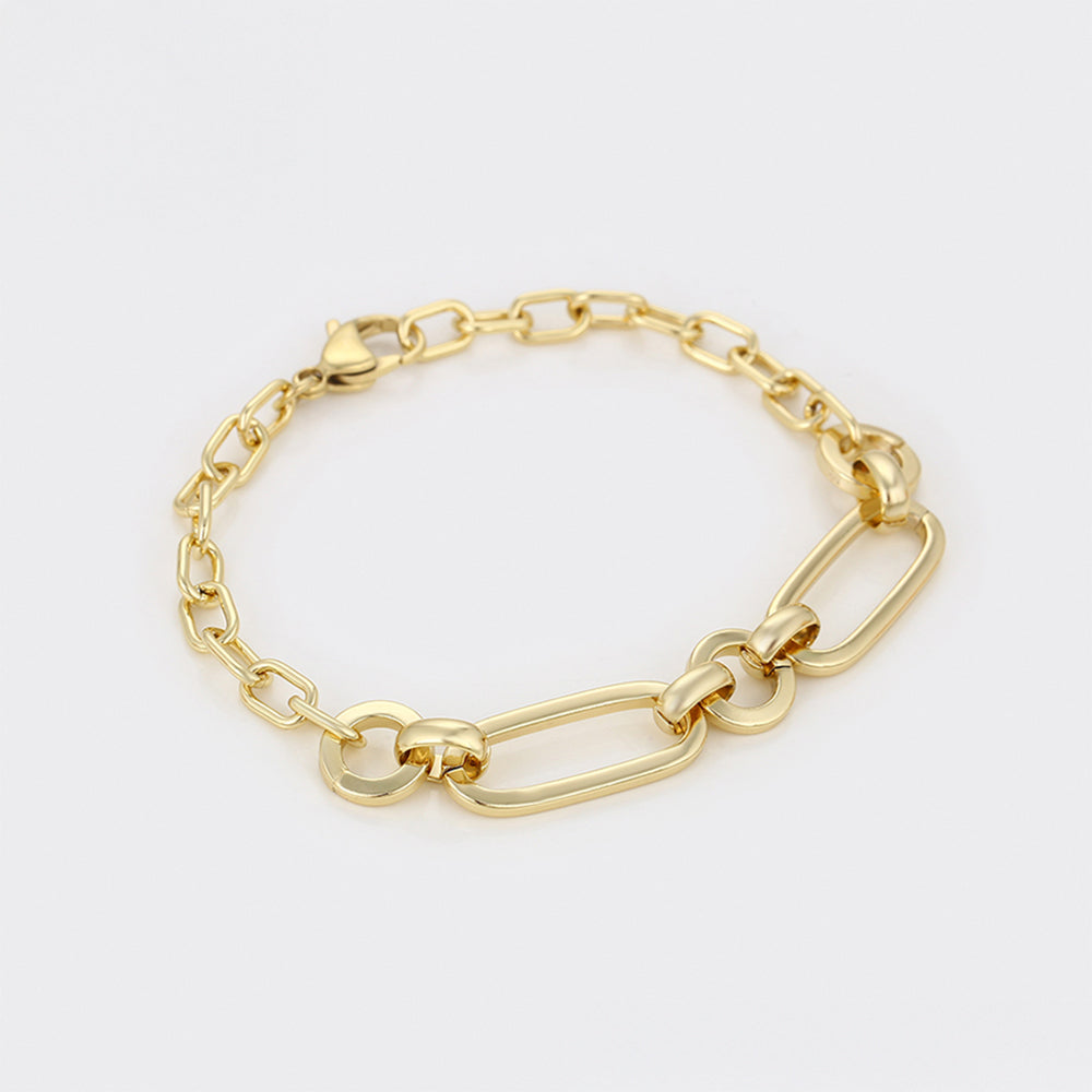 Pulsera de Aleación Bañado en Oro