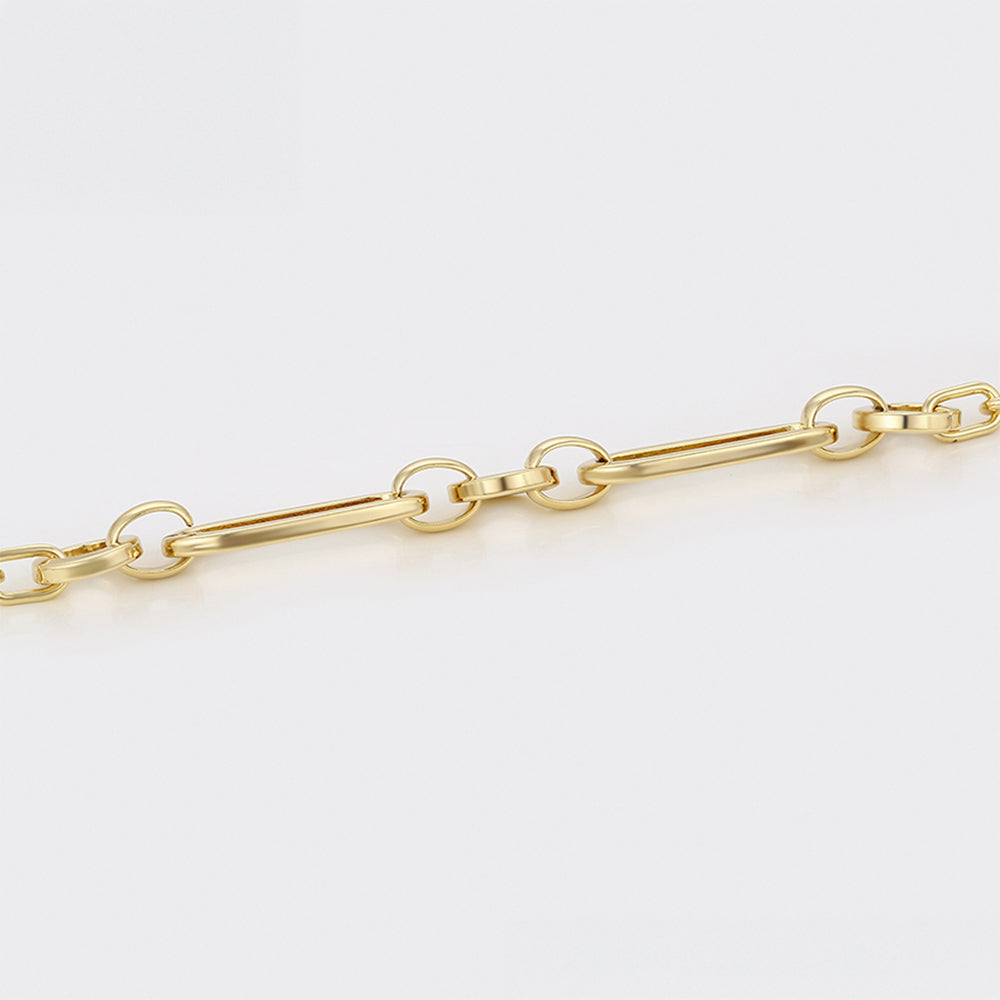 Pulsera de Aleación Bañado en Oro 7 