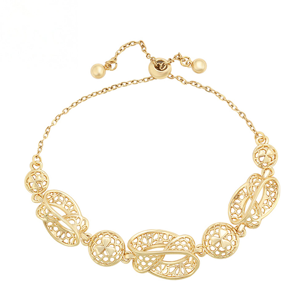 Pulsera de Aleación Bañado en Oro