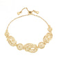 Pulsera de Aleación Bañado en Oro