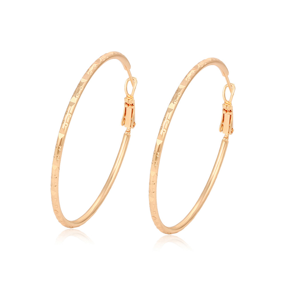 Pendientes de Aleación Bañado en Oro