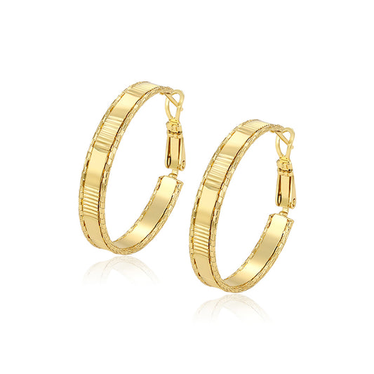 Pendientes de Aleación Bañado en Oro