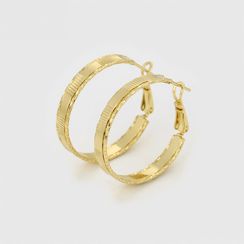 Pendientes de Aleación Bañado en Oro 3 