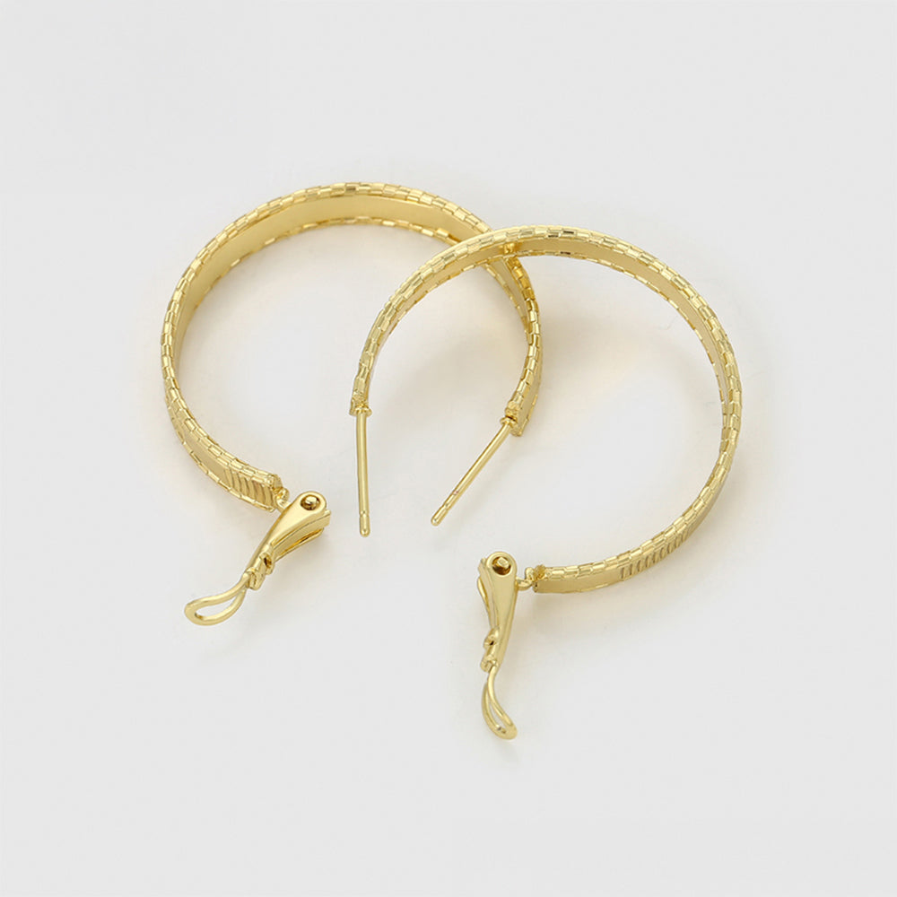 Pendientes de Aleación Bañado en Oro 6 