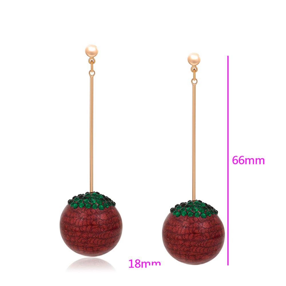 Pendientes de Aleación Bañado en Oro con Cristal Emporia® Verde