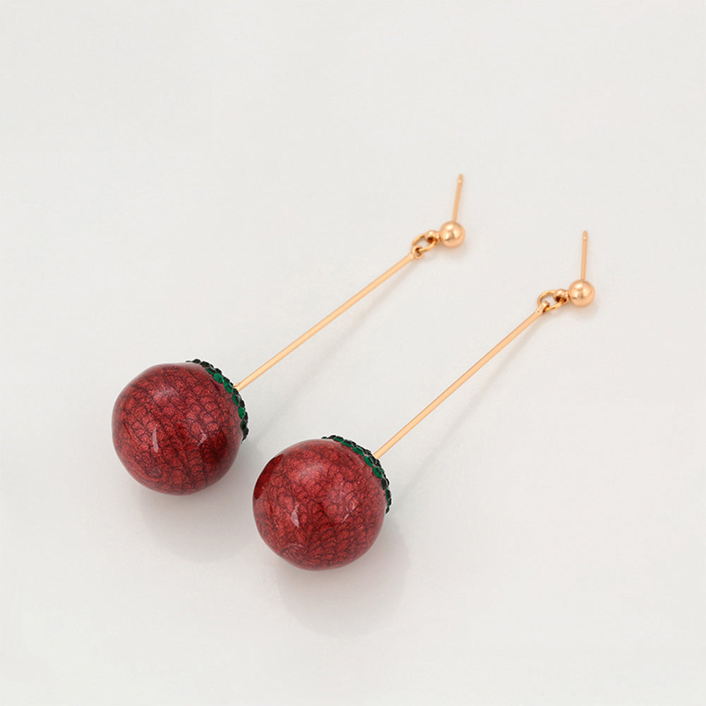 Pendientes de Aleación Bañado en Oro con Cristal Emporia® Verde 3 