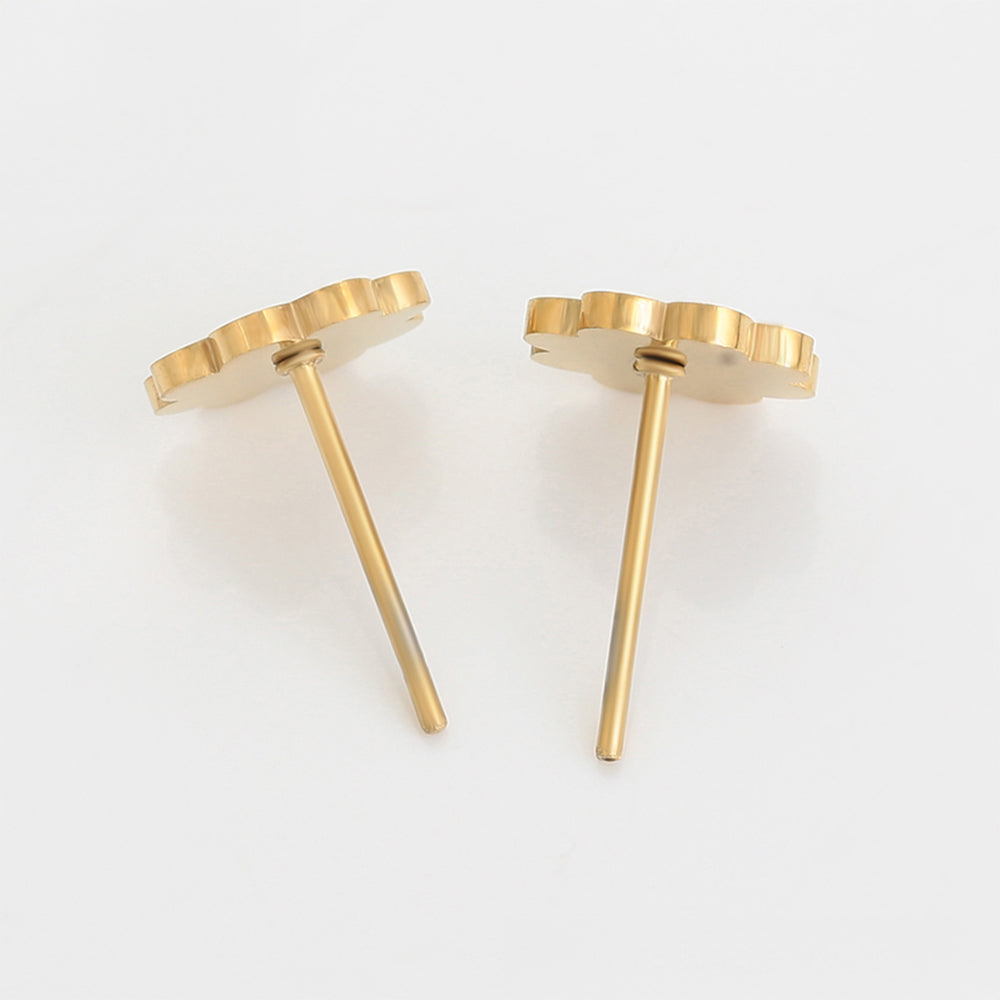 Pendientes de Aleación Bañado en Oro con Esmalte 5 